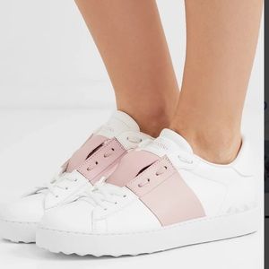 Valentino White and Pink Women's Sneakers